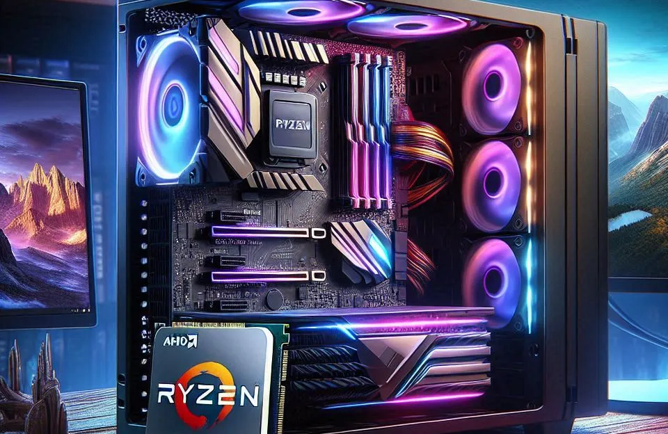PC Gamer AMD Ryzen 5 8600G, 8GB DDR5 e SSD 960GB