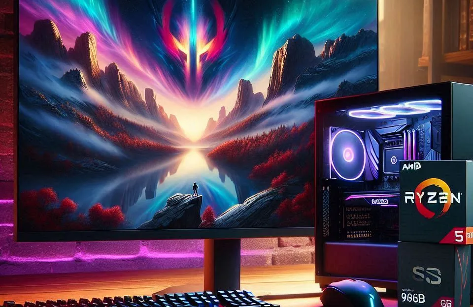 PC Gamer Ryzen 7 8700G, Radeon Vega 8, 8GB DDR5, SSD 240GB
