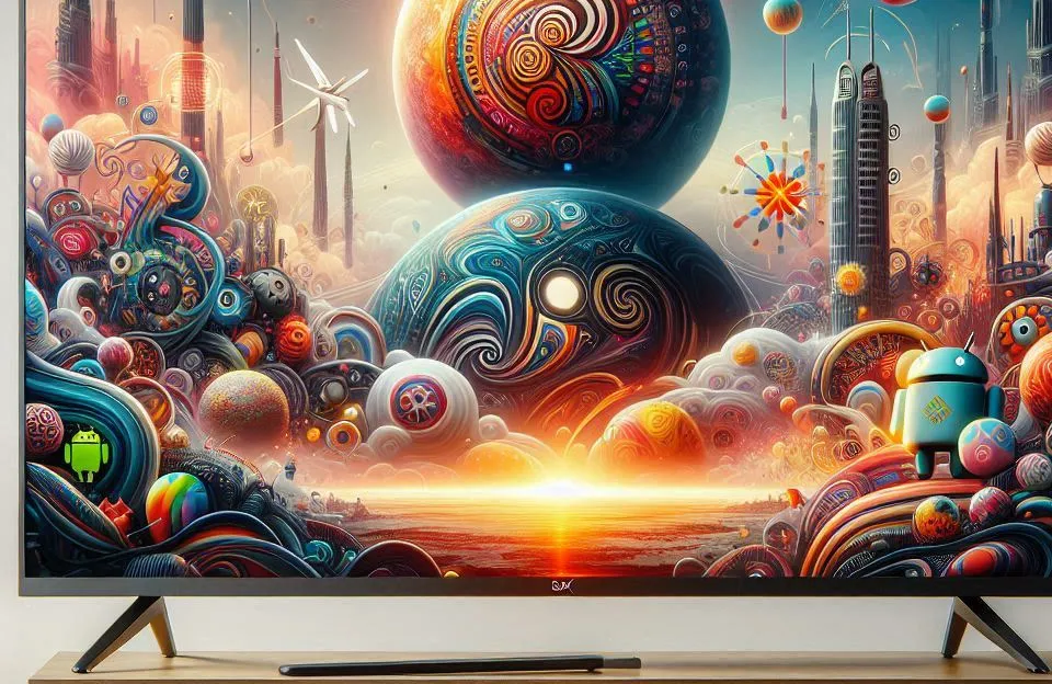 HQ Smart TV LED 24" com Android e Processador Quad Core
