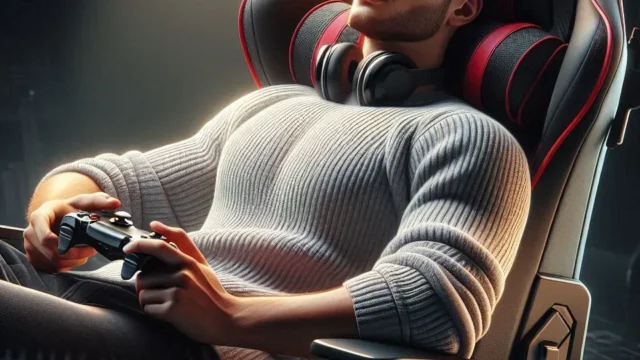 Moob Cadeira Gamer Reclinável GT Racer Com Almofadas para Lombar e Pescoço