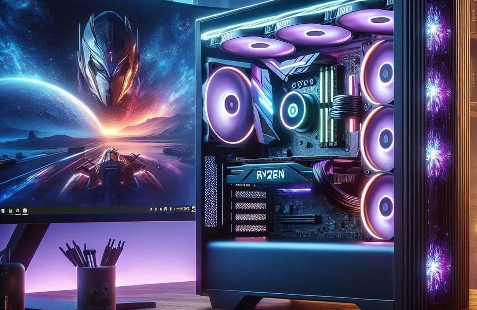 PC Gamer Ryzen 9 7900X3D, RTX 4070, 32GB DDR5, 2TB NVMe