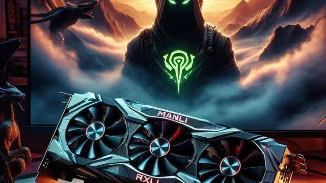 Placa de Vídeo Manli GeForce RTX 4070, 12GB, GDDR6X, 192-Bit