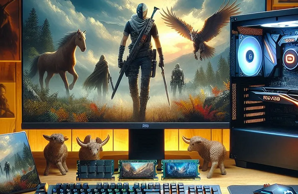 PC Gamer Intel i5-12400F, RX 6750 XT 12GB, 16GB DDR4 e SSD 240GB + HD 1TB