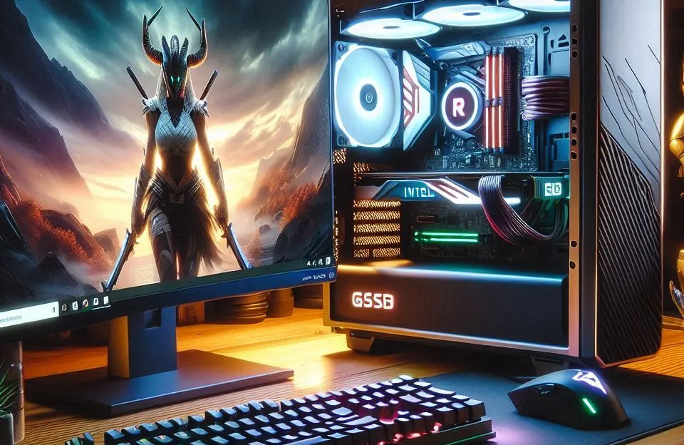 PC Gamer Intel i5-12400F, Radeon RX 6600, 16GB DDR4, SSD 512GB