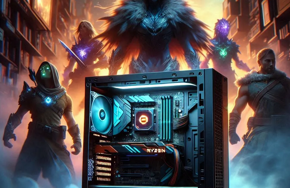 PC Gamer AMD Ryzen 5, Radeon RX, 16GB RAM, SSD 480GB