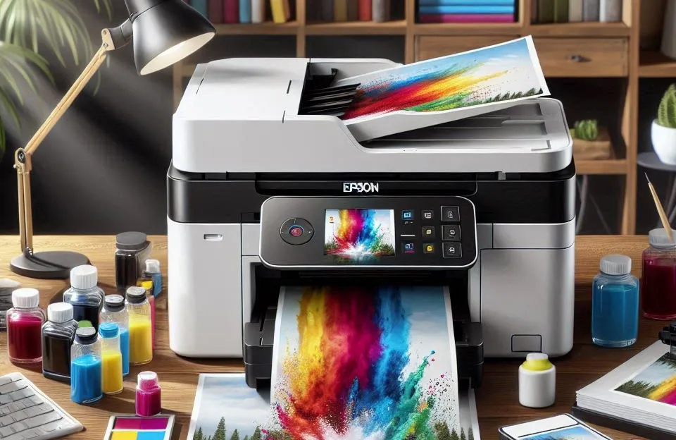 EPSON Multifuncional EcoTank L6270 - Tanque de Tinta Colorida, Wi-Fi Direct, Ethernet, Frente e Verso Automático, ADF, Bivolt