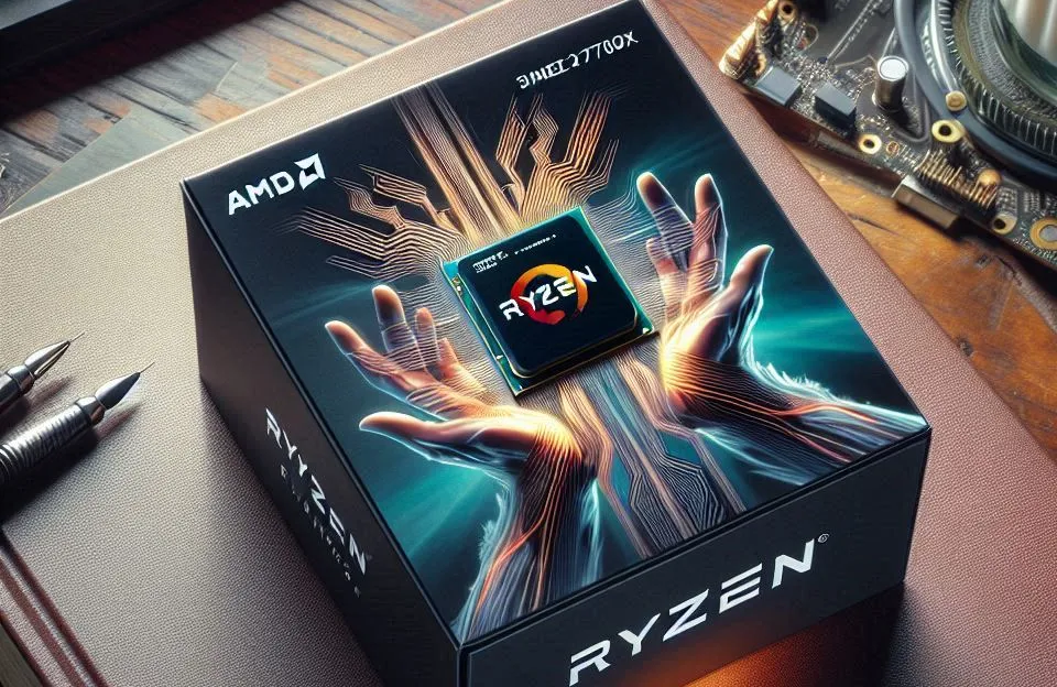 Processador AMD Ryzen 7 7700X Box (AM5/8 Cores/16 Threads/5.4GHz/40MB Cache/Radeon Graphics)