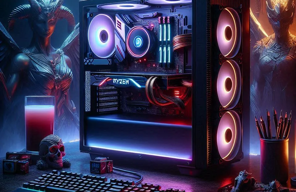 PC Gamer Ryzen 5 8500G, RTX 3060, 16GB DDR5, SSD 1TB