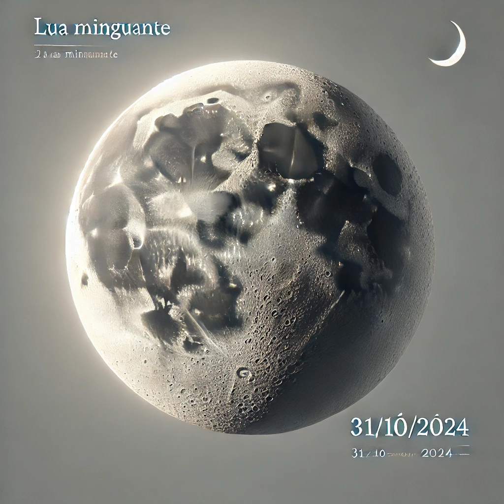 Fase da Lua Hoje: Lua Minguante - 31/10/2024