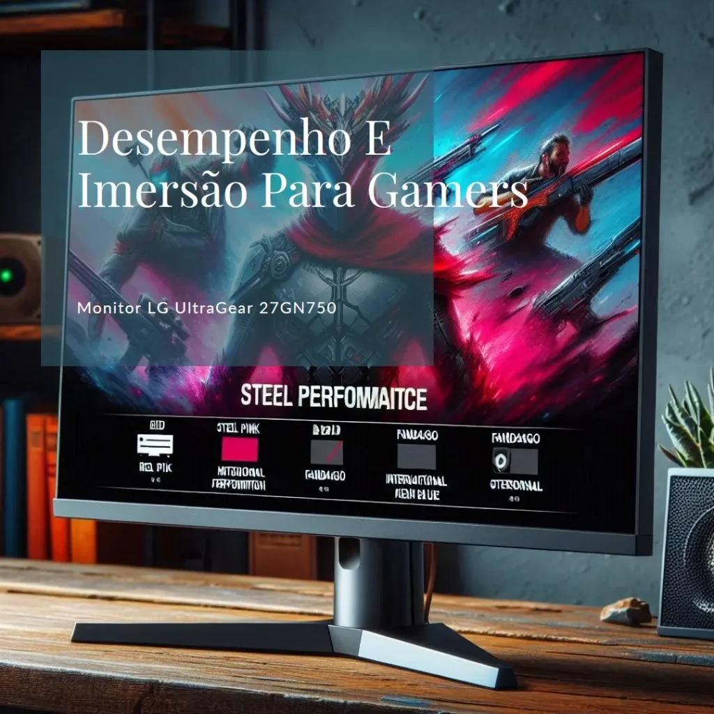 Monitor LG UltraGear 27GN750: Desempenho e Imersão para Gamers