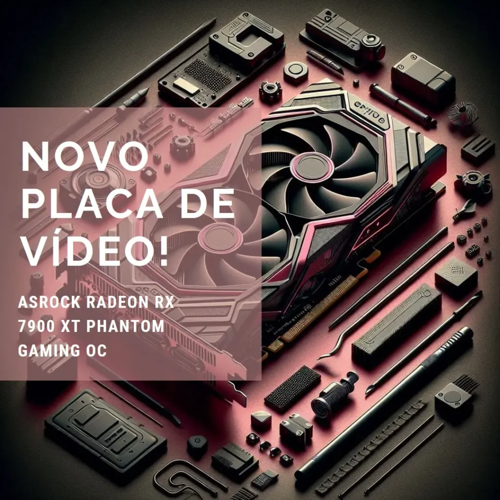 Placa de Vídeo ASRock Radeon RX 7900 XT Phantom Gaming OC, 20GB, GDDR6, 320-Bit, ARGB