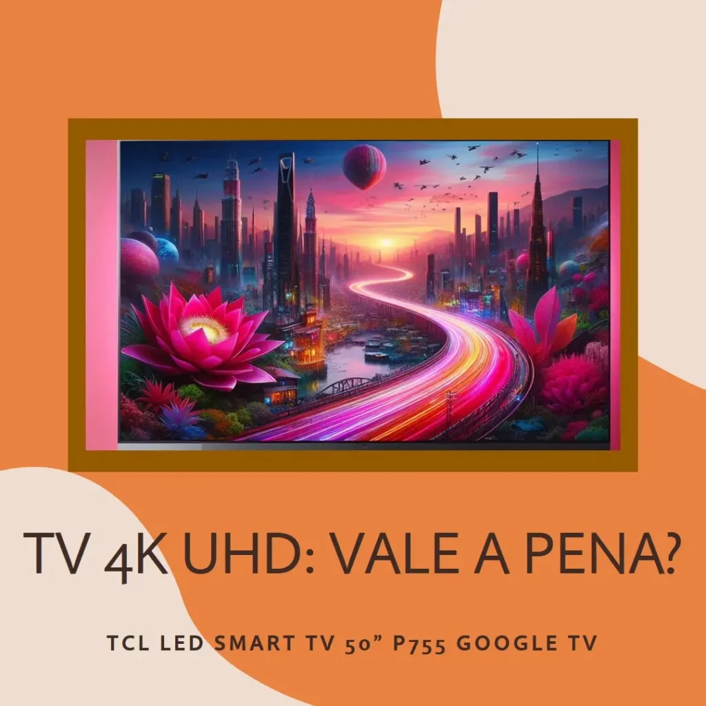 TCL LED SMART TV 50” P755 4K UHD GOOGLE TV: Vale a Pena?