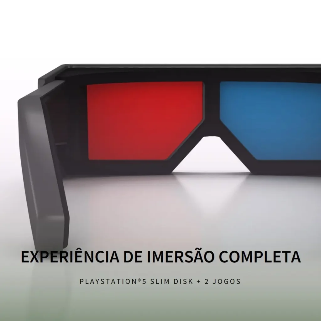PlayStation®5 Slim Disk + 2 Jogos: Experiência de Imersão Completa