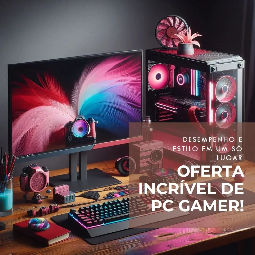 PC Gamer Completo Mancer, Intel Core i5 8ª Geração, 16GB RAM, SSD 480GB + Combo Periférico Gamer + Monitor 21"