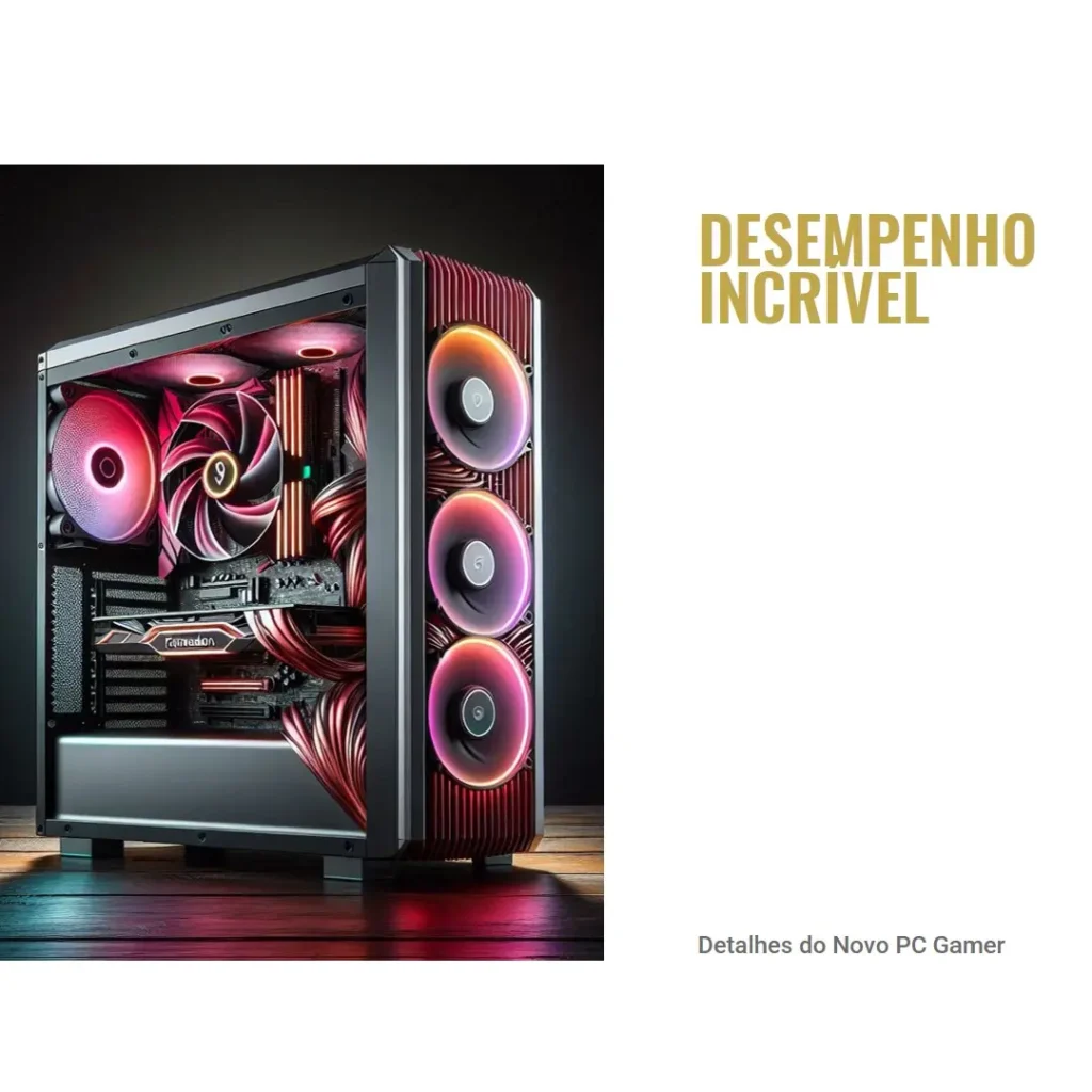 PC Gamer Intel i7-12700F, RTX 4060, 32GB DDR4 e 1TB NVMe