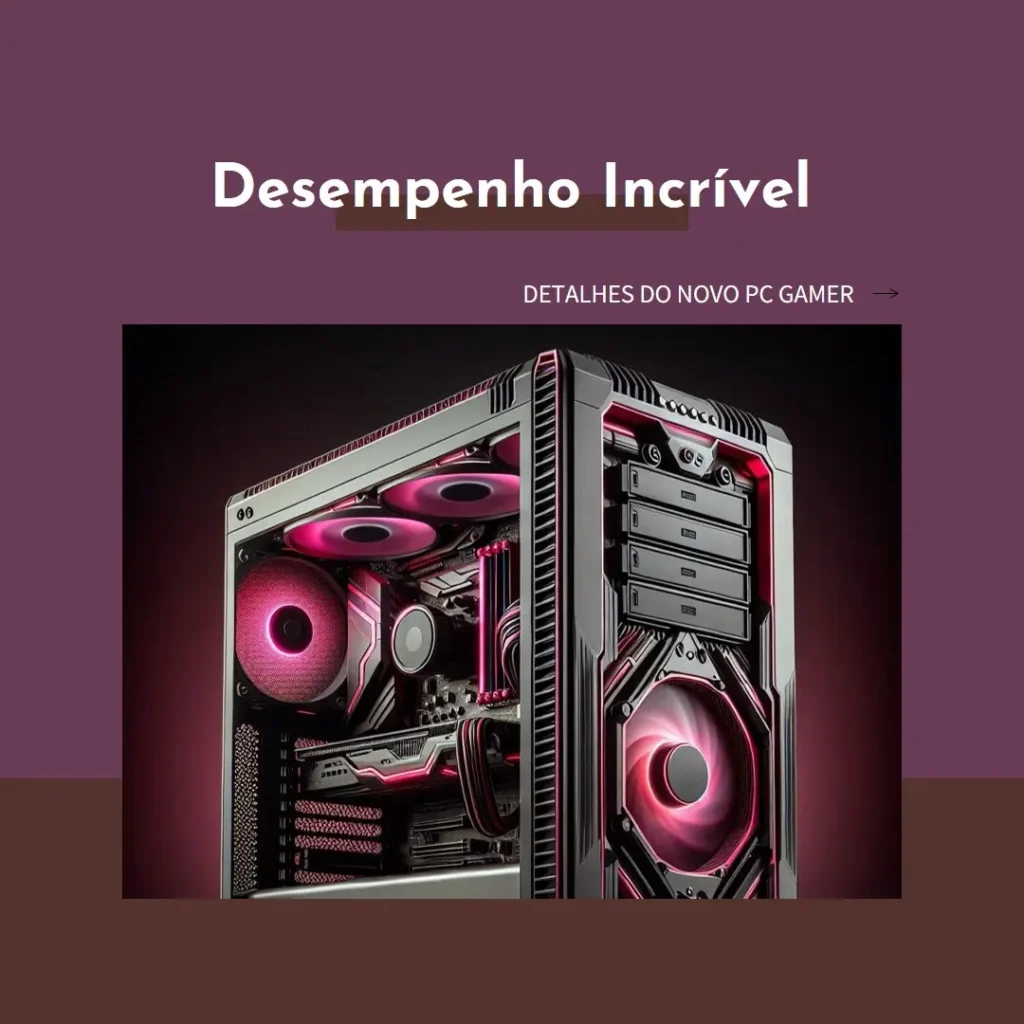PC Gamer Intel i7-14700, RTX 4060, 32GB DDR5 e 1TB NVMe