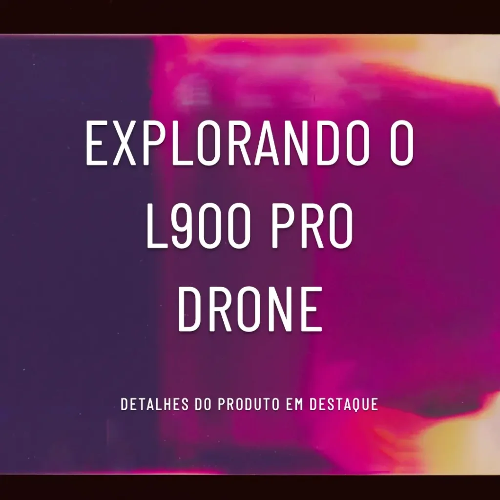 L900 Pro SE/L900 SE MAX Drone 5G GPS Câmera FPV com Distância de 1,2 km