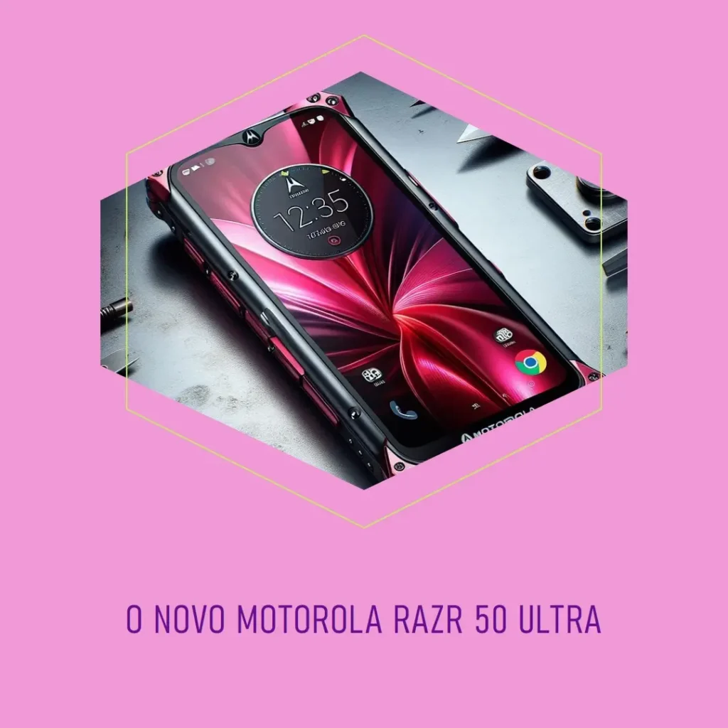 Smartphone Motorola Razr 50 Ultra - 512GB 24GB Ram Boost Tela dobrável 6,9" pOLED e externa 4” Moto AI Camera IPX8