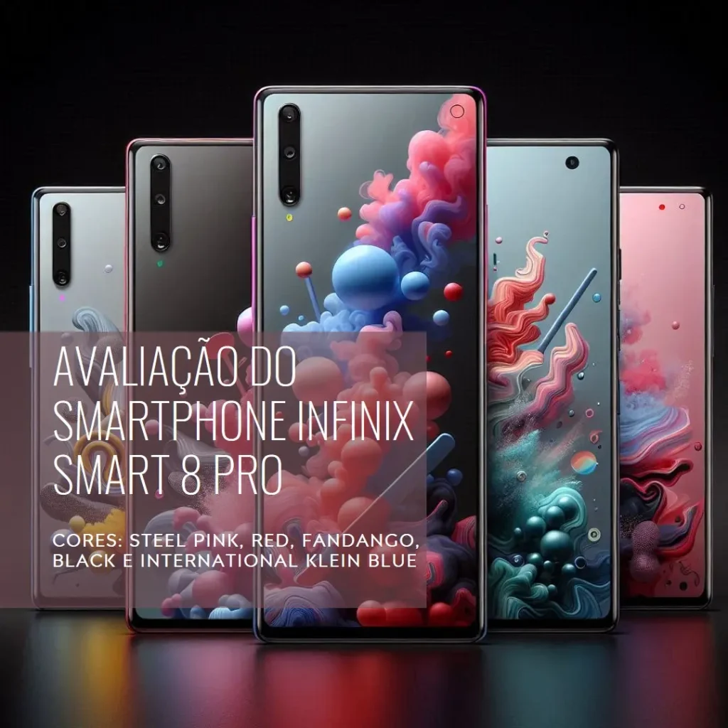 Smartphone Infinix Smart 8 Pro: 256GB, Câmera 50MP e Bateria de 5000mAh