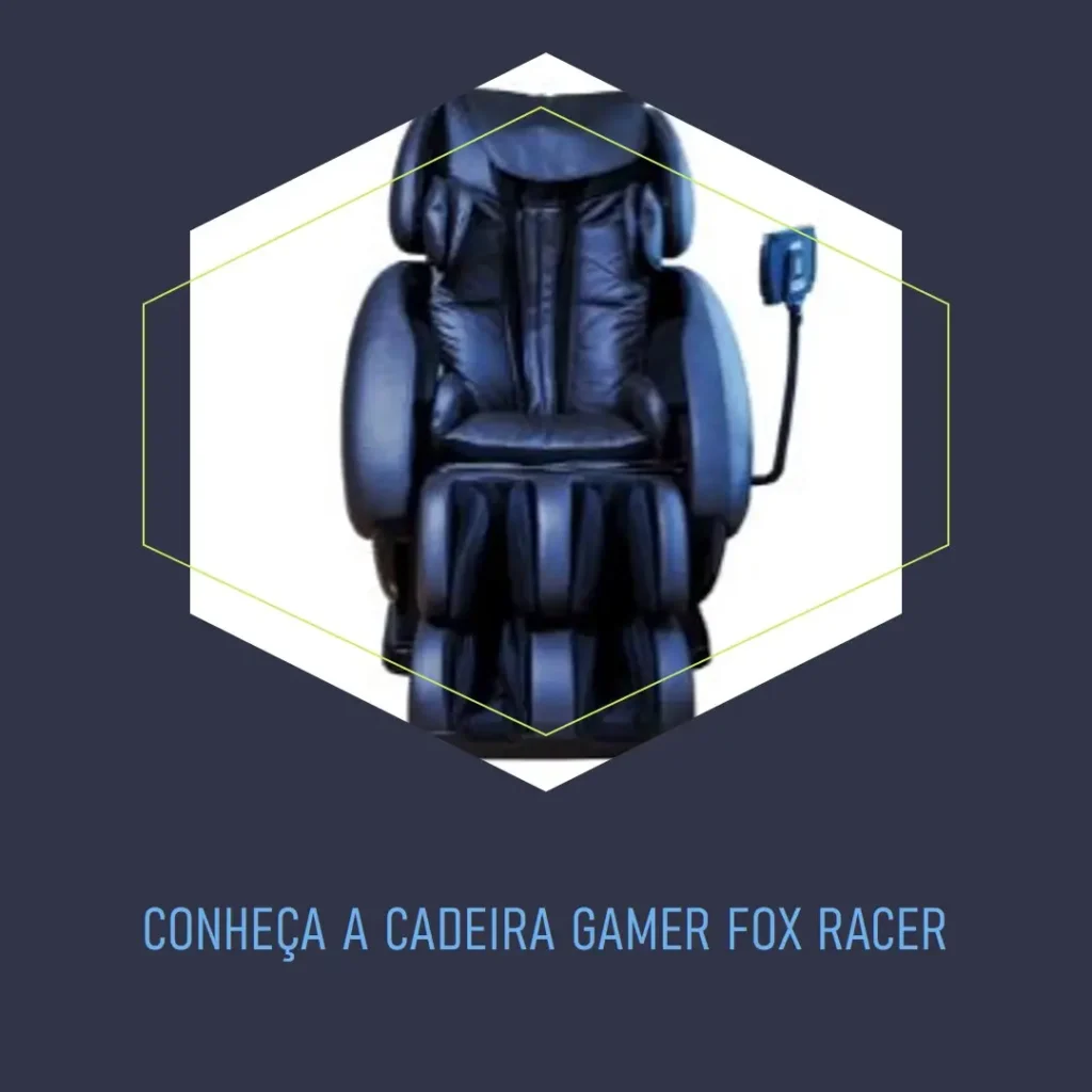 Cadeira Gamer Fox Racer até 130kgs com RGB e LED Reclinável