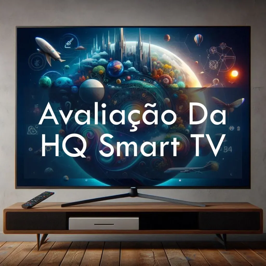 HQ Smart TV LED 24" com Android e Processador Quad Core