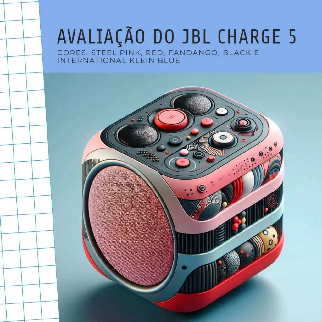 JBL Charge 5: Caixa de Som Bluetooth à Prova d’Água e Poeira