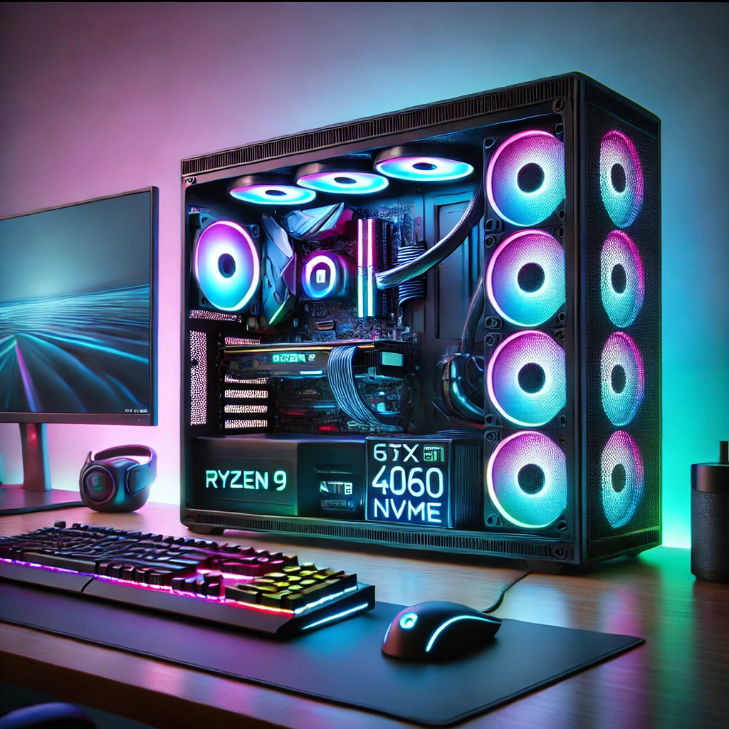 PC Gamer AMD Ryzen 9 7900X3D, RTX 4060 Ti, 64GB DDR5 e 1TB NVMe