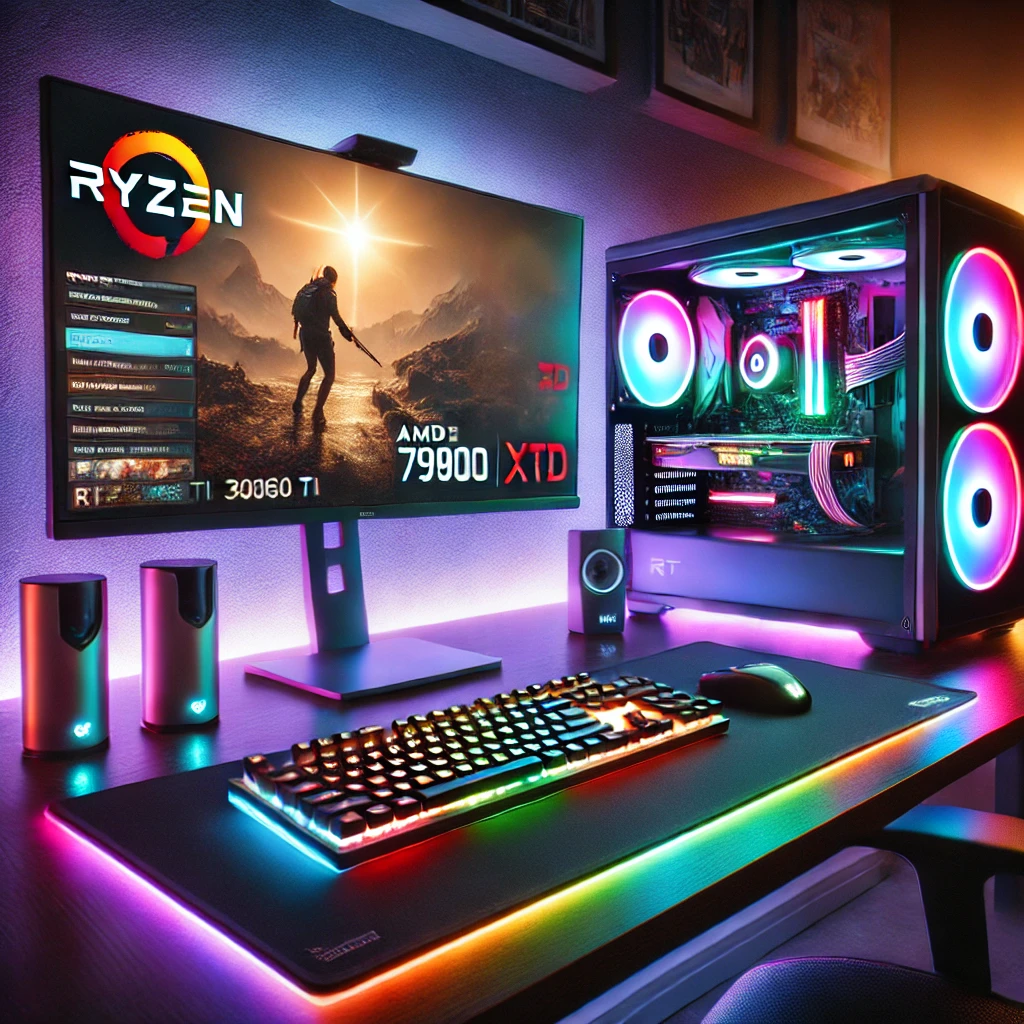 PC Gamer AMD Ryzen 9 7900X3D, RTX 4060 Ti, 32GB DDR5 e SSD 1TB