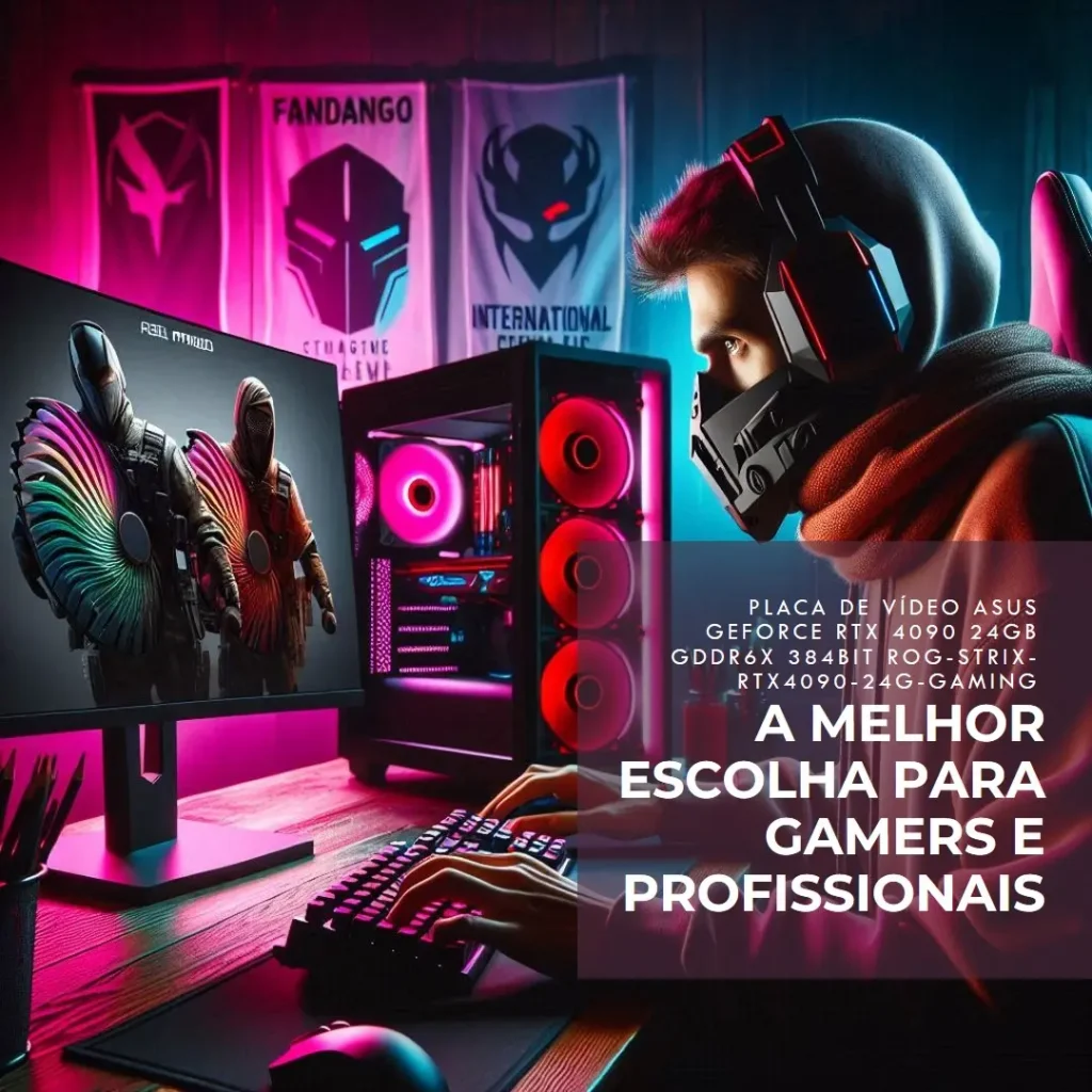 Placa de Vídeo ASUS GeForce RTX 4090 24GB GDDR6X 384bit ROG-STRIX-RTX4090-24G-GAMING: A Melhor Escolha para Gamers e Profissionais