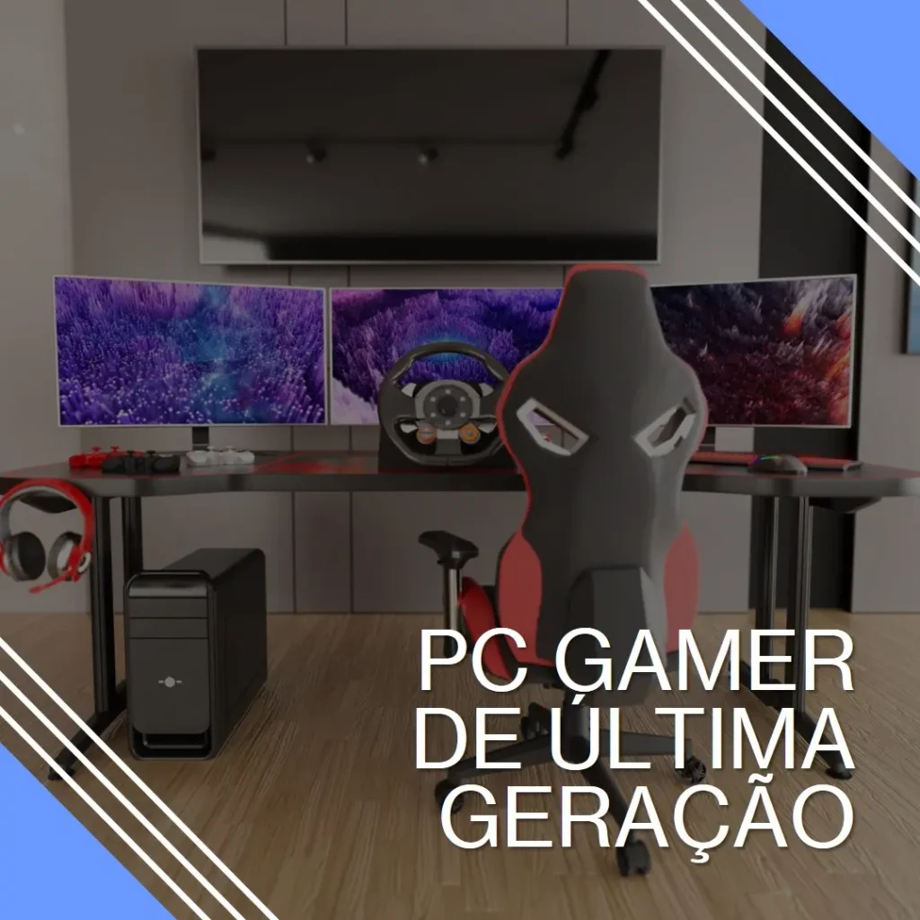 PC Gamer Intel i7-13700K, Radeon RX 7600 8GB, 16GB DDR4 e SSD 512GB