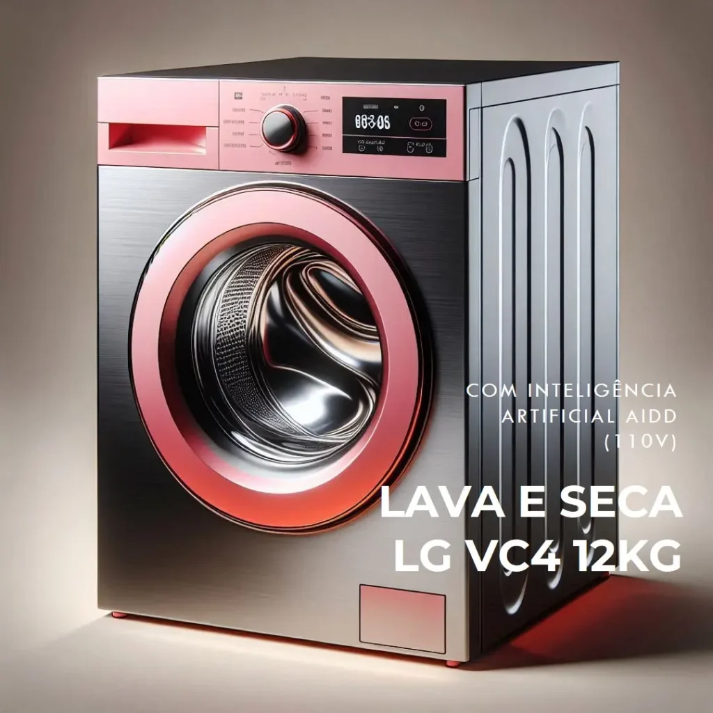 Lava e Seca LG VC4 12kg Com Inteligência Artificial AIDD (110, Volts)