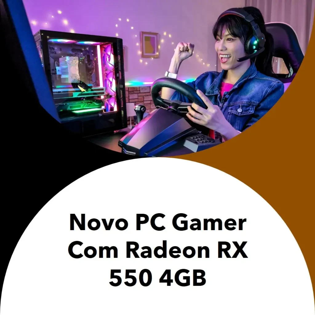 PC Gamer Intel i5-12400F, Radeon RX 550 4GB, 16GB DDR4, SSD 480GB