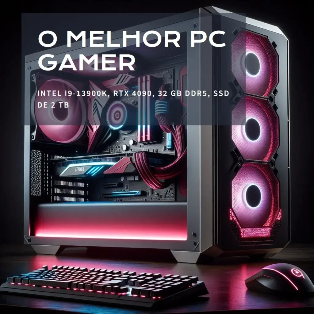 PC Gamer Intel i9-13900K, RTX 4090, 32GB DDR5, SSD 2TB