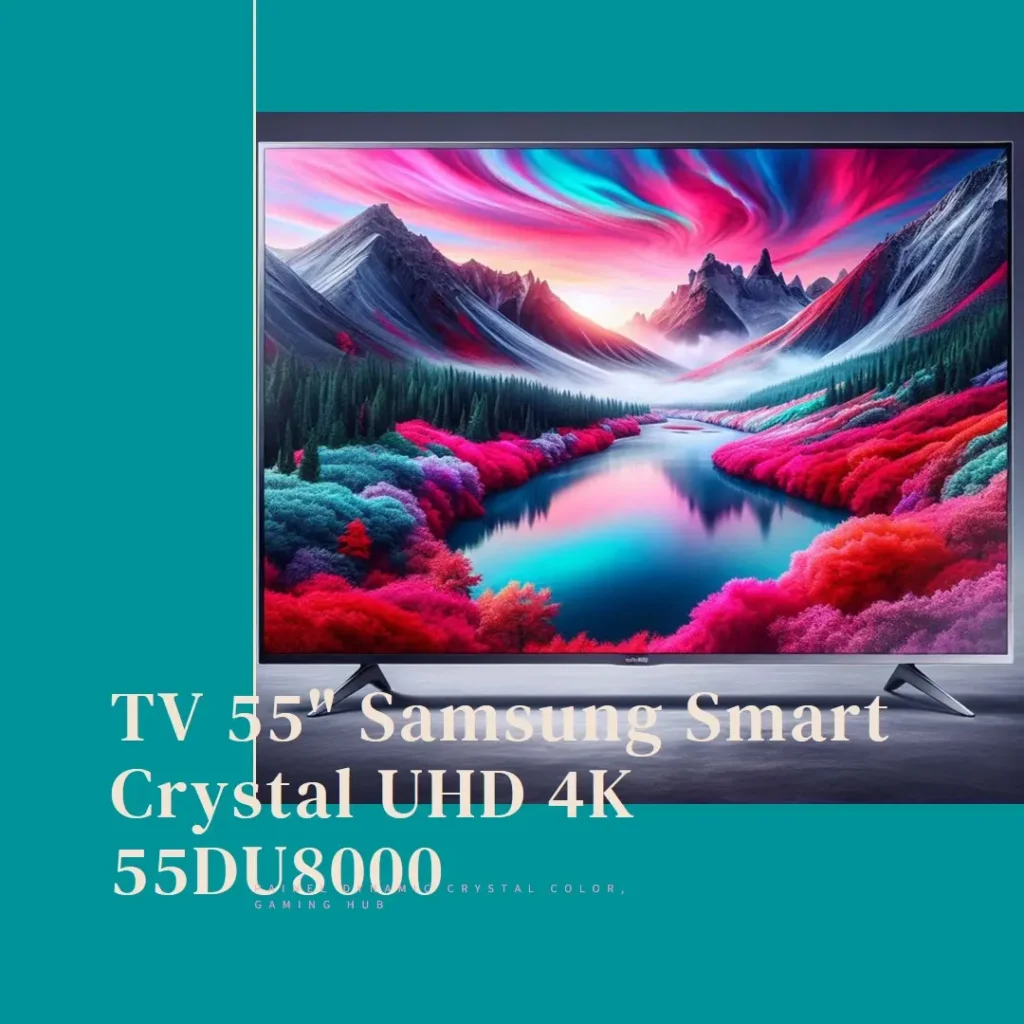 Samsung Smart TV 55" Crystal UHD 4K 55DU8000 - Painel Dynamic Crystal Color, Gaming Hub