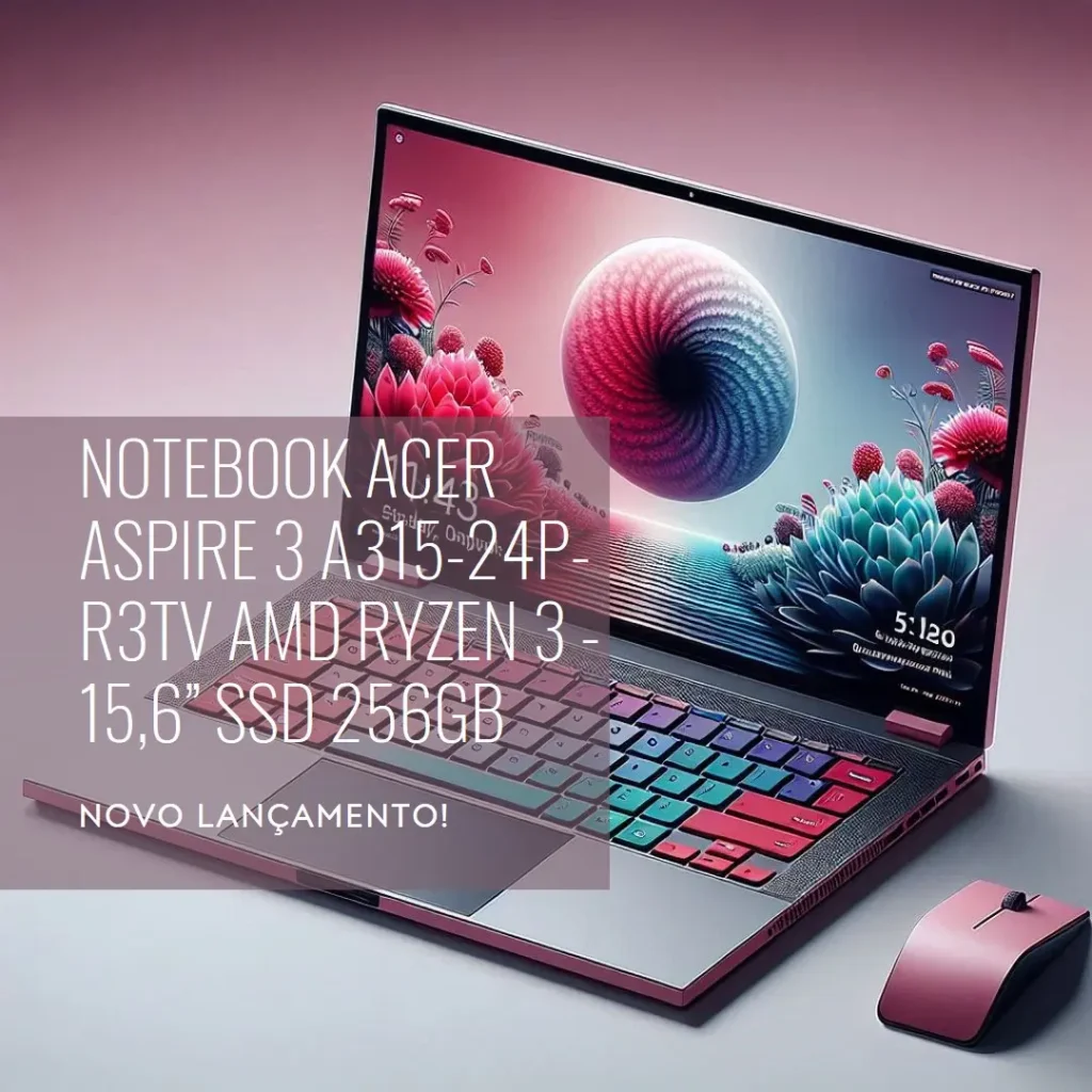 Notebook Acer Aspire 3 A315-24P-R3TV AMD Ryzen 3 - 15,6” SSD 256GB