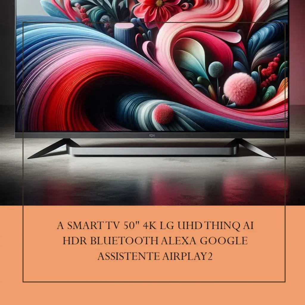 Smart TV 50" 4K LG UHD ThinQ AI HDR Bluetooth Alexa Google Assistente Airplay2