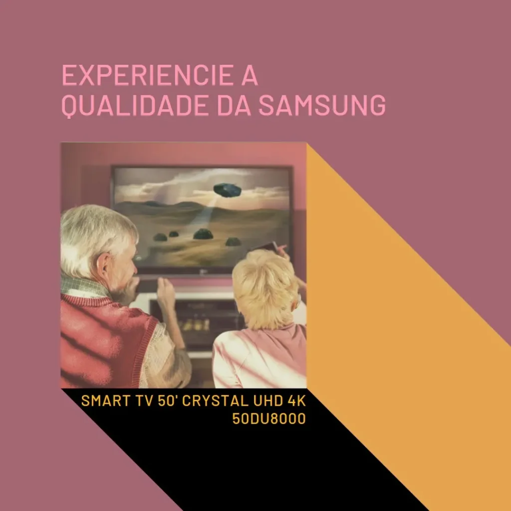 Samsung Smart TV 50" Crystal UHD 4K 50DU8000 - Dynamic Crystal Color, Gaming Hub