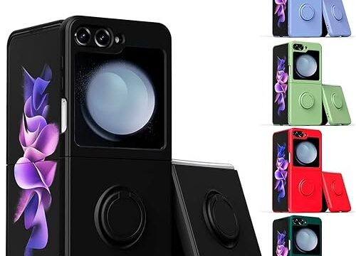 Capa Capinha Case Compatível Com Samsung Galaxy Z Flip 6 Anel Suporte (ROSA AREIA)