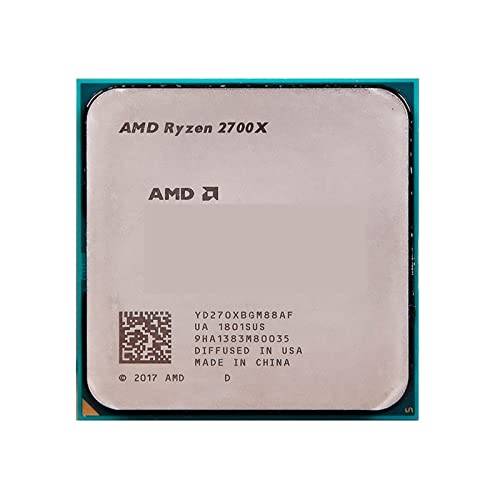 Componentes de computador AMD Ryzen 7 2700X R7 2700X 3,7 GHz oito núcleos dezesseis fios 16M 105W processador CPU YD270XBGM88AF soquete AM4 Tecnologia madura