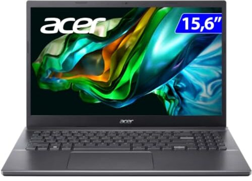 Notebook Acer Aspire 5 A515-57-55B8 Intel Core i5 12º Geração 8GB RAM 256GB SSD (UHD) 15.6" LED Full HD TN 60hz Cinza aço Windows 11H