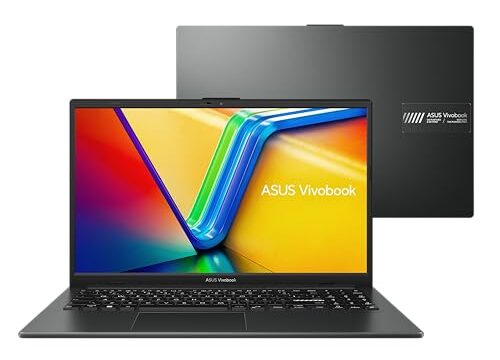 Notebook ASUS VivoBook Go 15, AMD RYZEN 5 7520U, 8GB, 512GB SSD, KeepOS, Tela 15,6" FHD, Mixed Black - E1504FA-NJ732