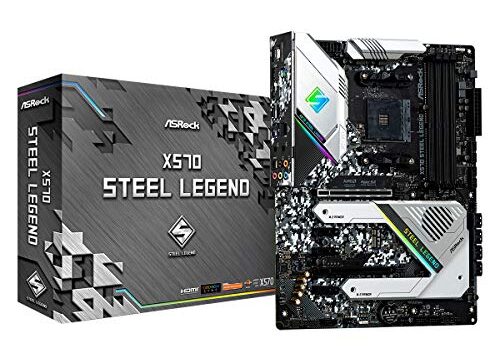 Placa mãe ASRock X570 Steel Legend (AM4/DDR4/HDMI/DisplayPort/M.2/CrossFire/RGB Sync/12x USB 3.2) - X570 Steel Legend