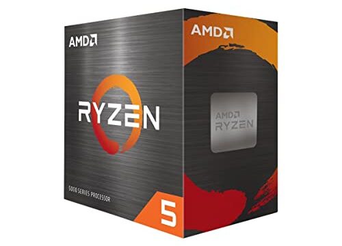 PROCESSADOR AMD RYZEN 5 5600 3.5GHz (TURBO 4.4GHz) 32MB CACHE AM4 100-100000927BOX, Cerâmica cinza