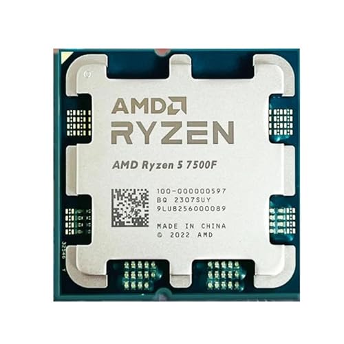Processador AMD Ryzen 5 7500F R5 7500F 3.7GHz 6-Core 12-Thread CPU Processador 5NM L3=32M 100-000000597 soquete AM5 sem cooler