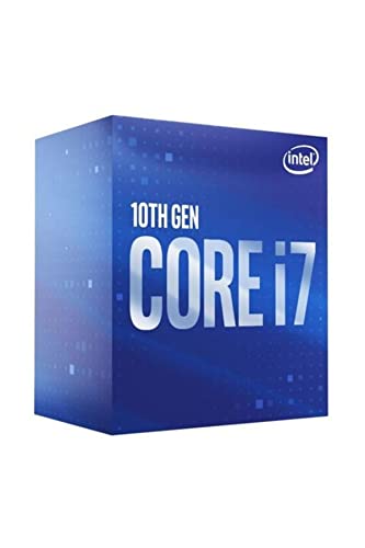 Processador de desktop Intel Core i7-10700F de 10ª geração sem processador gráfico.