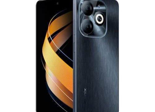 Smartphone INFINIX SMART 8 Pro, 256GB, 4GB RAM, 5000mAh, Câmera Dupla 50MP Ring Flashlight e Selfie 8MP, Tela Magic Ring 6.6" 90Hz, 5000mAh, Preto.