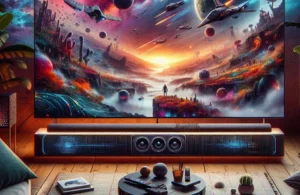 Smart TV 50" QLED 4K com Soundbar: Tecnologia e Imersão