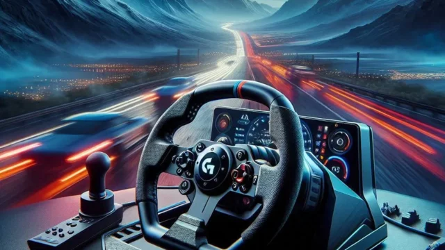 Volante Logitech G29 Driving Force com Force Feedback para PS5, PS4, PS3 e PC