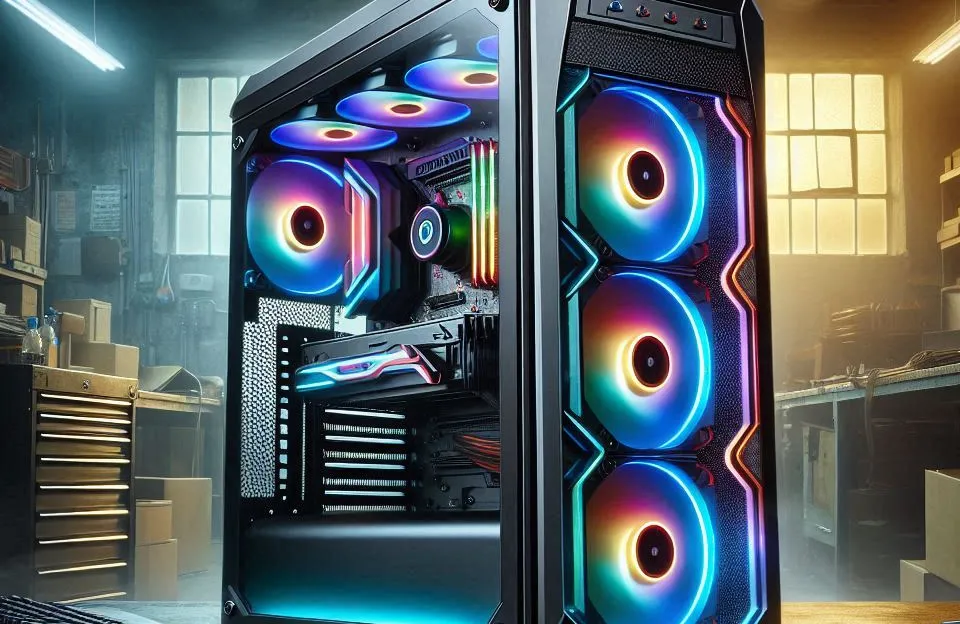 Gabinete Gamer Aigo Darkflash DQX90 com 4 Fans RGB e Lateral de Vidro