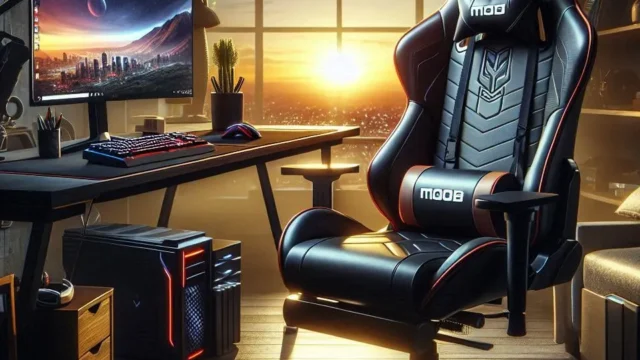 Moob Cadeira Gamer Reclinável GT Racer Com Almofadas para Lombar e Pescoço
